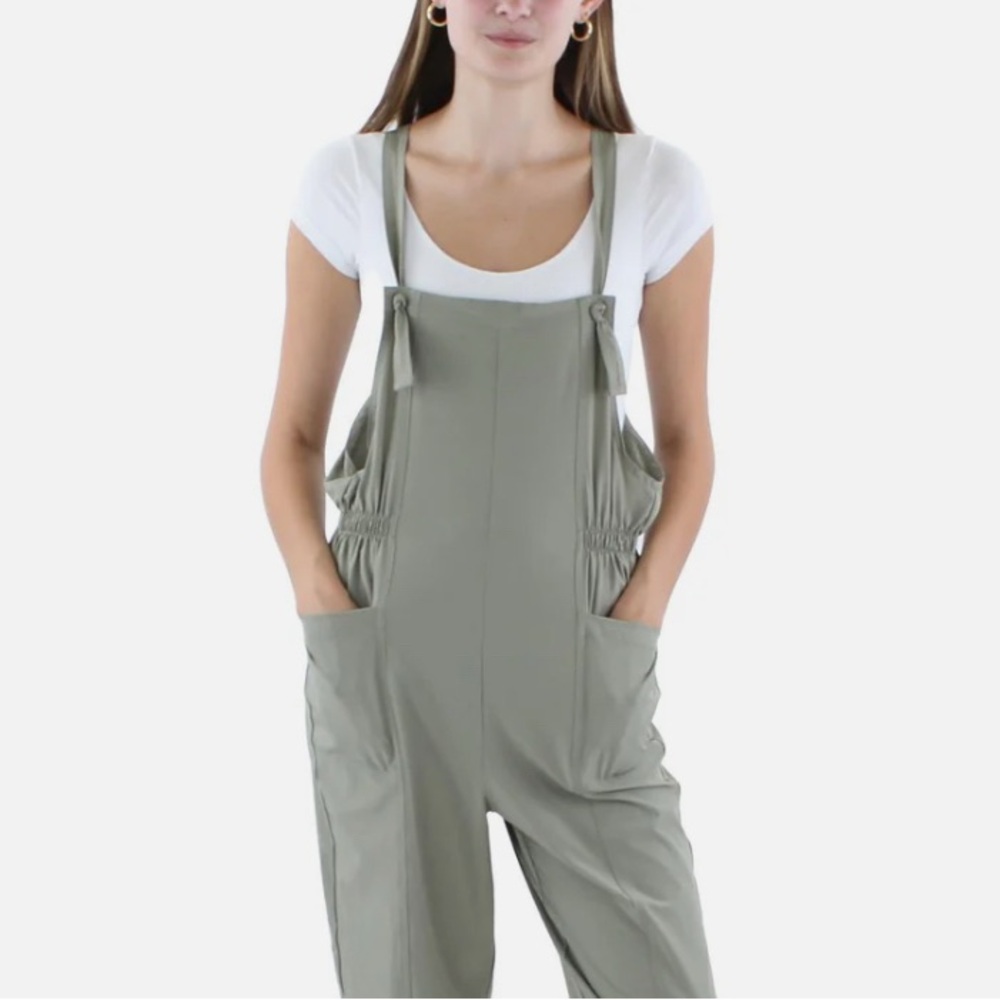 Stylish Olive Green Overalls